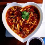 острый суп с курицей
